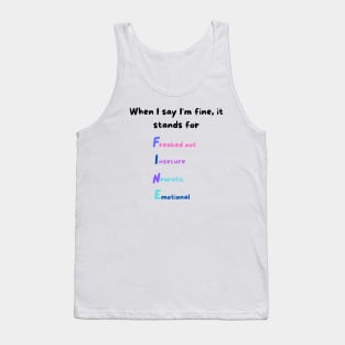 Funny Introvert Quote Tank Top